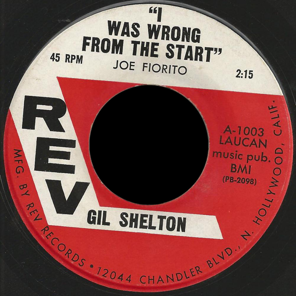 Gil Shelton, Rev A-1003 "I Was Wrong from the Start"