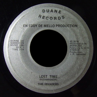 Invaders Duane Records 45 Lost Time