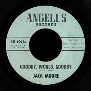 Jack Moore - the only Angelus record I've seen with a different label design