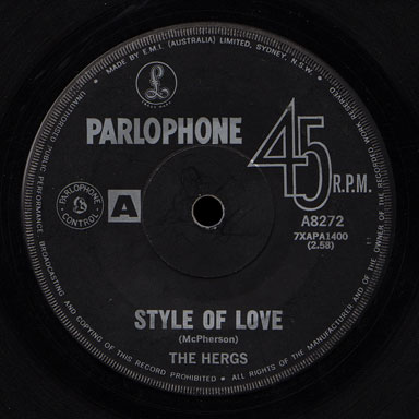 Hergs Parlophone 45 Style of Love