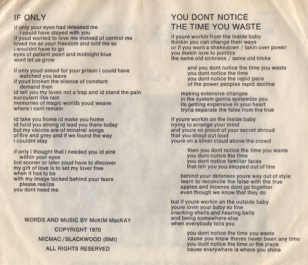 Song lyrics