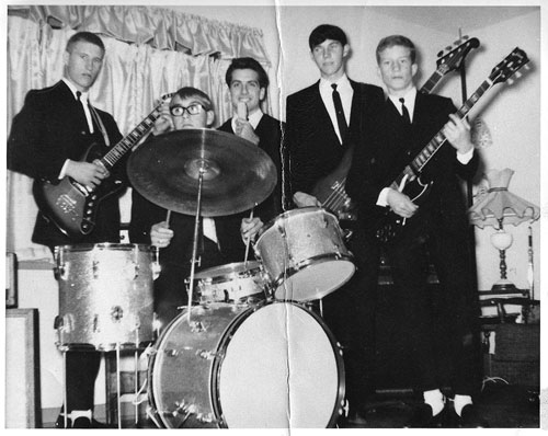  The original lineup, 1966, l-r: Franklin Harris, George Feree, Tom Rushlow, Jim Parr and Bobby Harris.