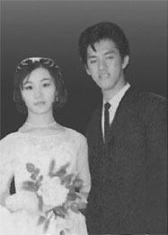 Rocky and Jacqueline on their wedding day