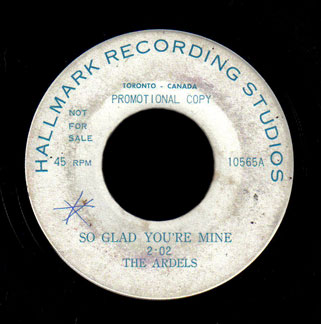 Ardels Hallmark Recording demo So Glad You're Mine