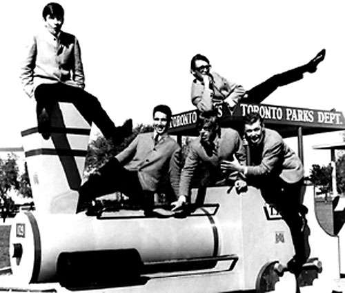 Ardels 1966, l-r: Doug Dixon, Jim Pernokis, Gary Brennan (top), Roger Charlesworth and David Burt.
