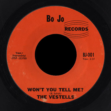 Vestells Bo Jo 45 Won't You Tell Me
