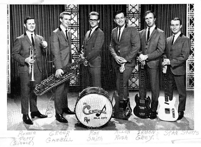  The Centuries six-man lineup with Ron Petty, September 1965.
