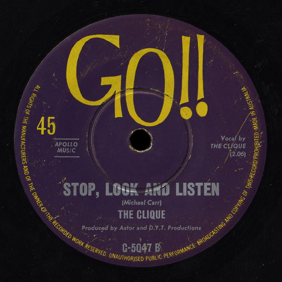 Clique Go 45 Stop Look and Listen
