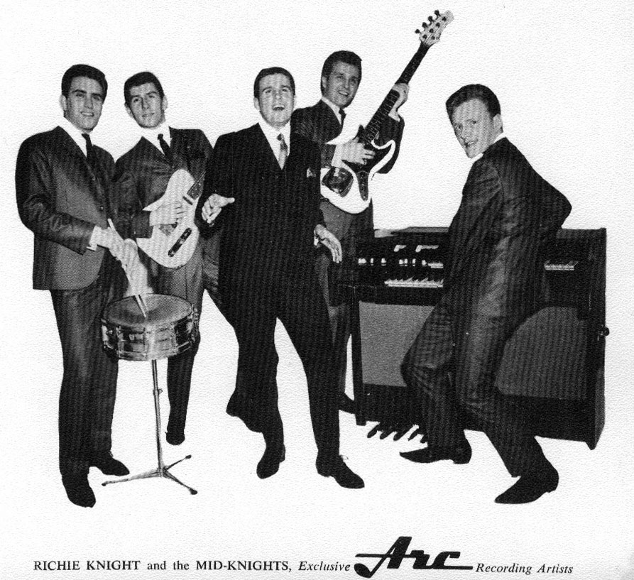 Third lineup, 1964, from left: Barry Stein, George Semkiw, Richie Knight, Doug Chappell, Ray Reeves