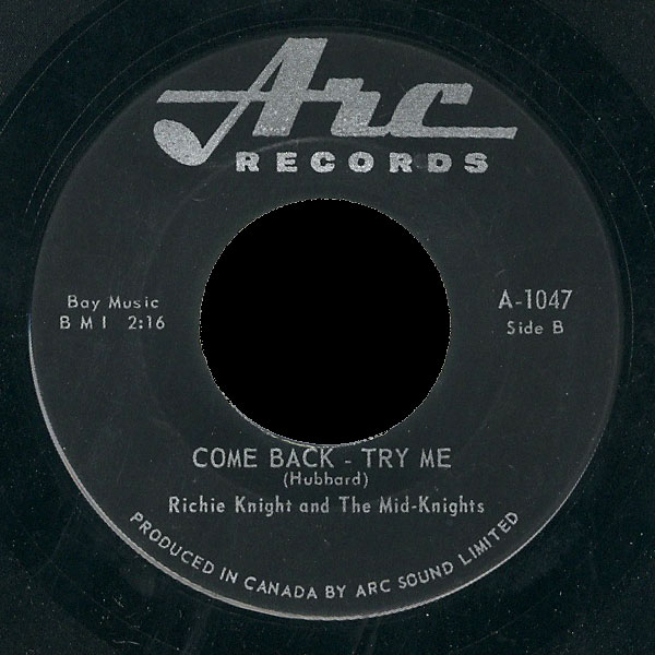 Richie Knight and the Mid-Knights Arc 45 Come Back - Try Me