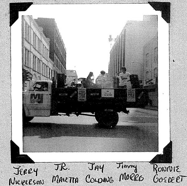 Last known photo of the Rovin' Flames, Soap Box Derby Parade, July 13, 1968
