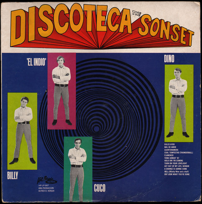 Sonset Hit Parade Records LP Discoteca front cover
