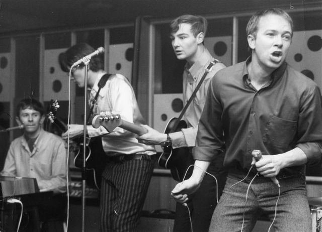 The Motives: Left to right: Dave Field, Tom Winter, Barry Beaumont-Jones and Clint Talbot