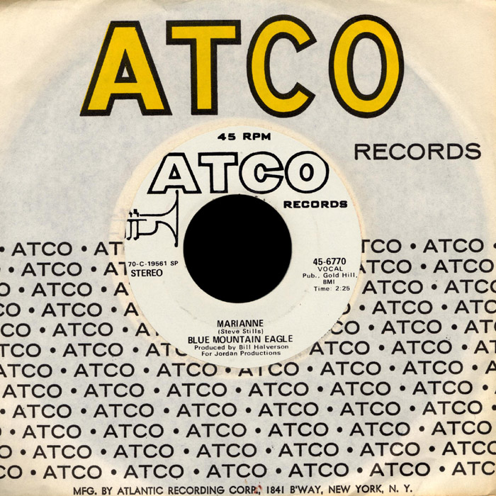 Blue Mountain Eagle Atco 45 Marianne