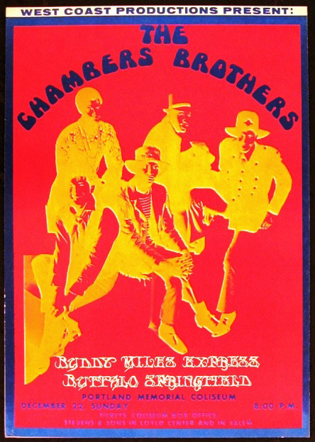 Buffalo Springfield, Portland, Dec. 22, 1968 Poster image thanks to Jerry Fuentes