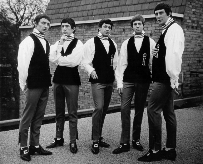 The Noblemen, January 1965. Left to right: Mike Turnill, Bernie Smith, Bryan Stevens, Mike Ketley and Chuck Fryers