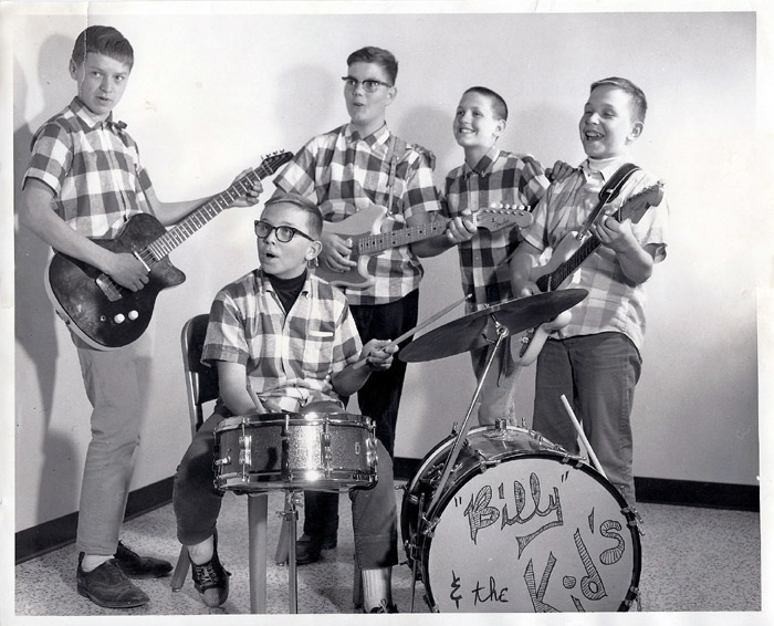 Very early photo of Billy & the Kids, courtesy of Bob Gourlie