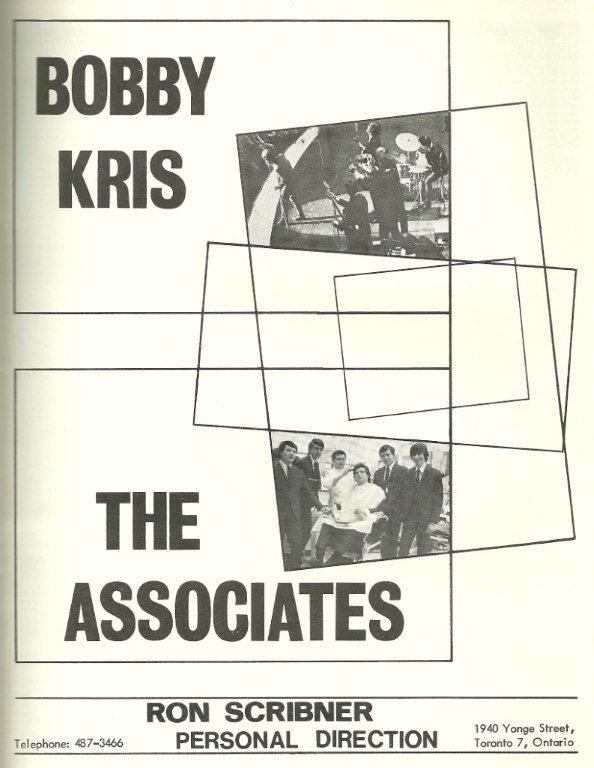 Bobby Kris, the Associates, Ron Scribner ad, RPM, June 6, 1966