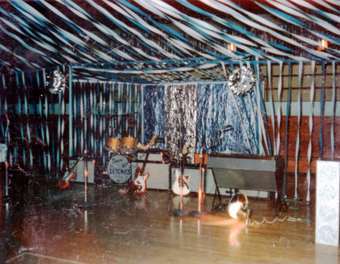 Stage setup in Litchfield, notice light show below organ