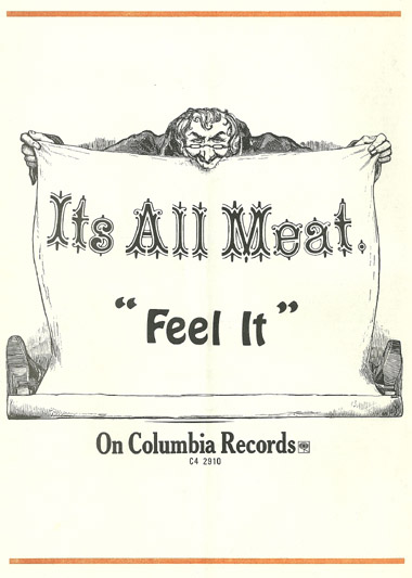 Columbia Records promo ad for first It's All Meat single, RPM, November 23, 1969