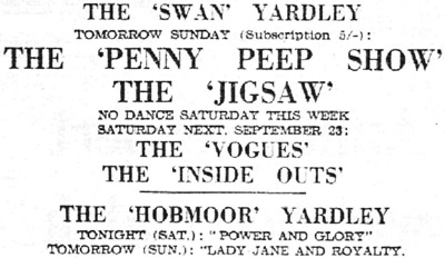 Penny Peep Show with Jigsaw at the Swan in Yardley