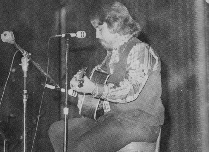 Randy Hall performing at the West Hills Music Club Variety Show in 1977