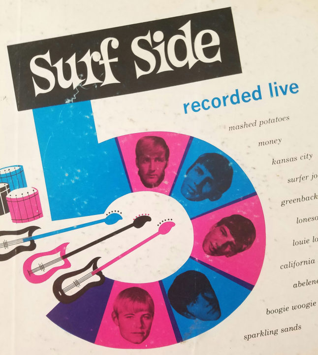 Surf Side 5 LP Recorded Live cover to the original pressing