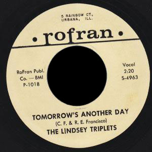 Lindsey Triplets Rofran 45 Tomorrow's Another Day