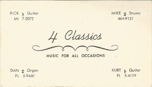 Myddle Class - 4 Classics Business Card