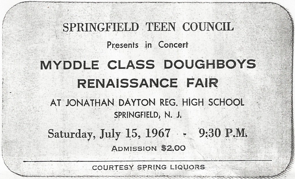 Myddle Class Dougboys Renaissance Fair Springfield, July 15, 1967