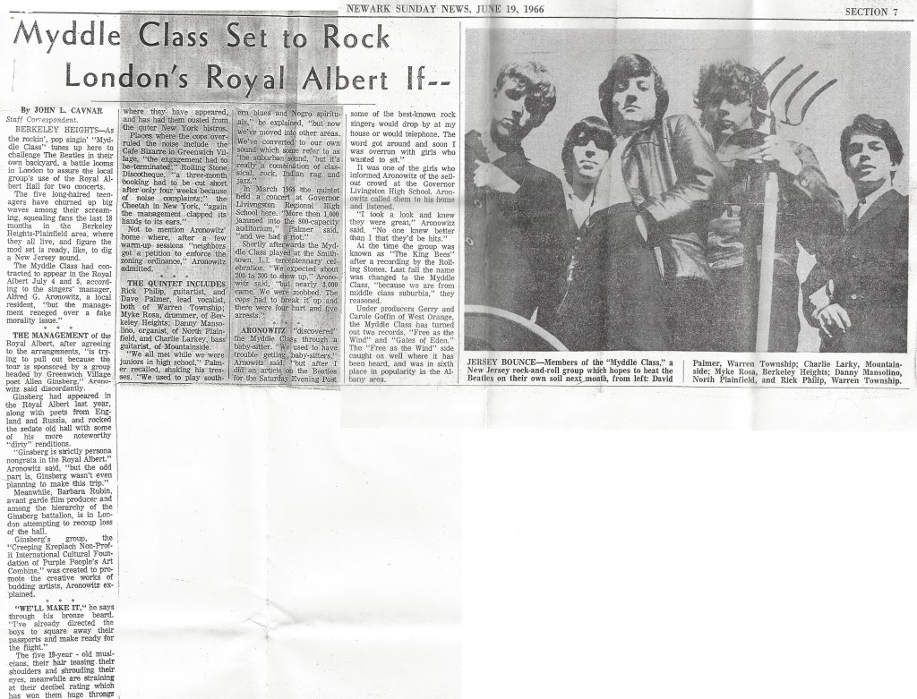 Myddle Class Newark Sunday News, June 19, 1966