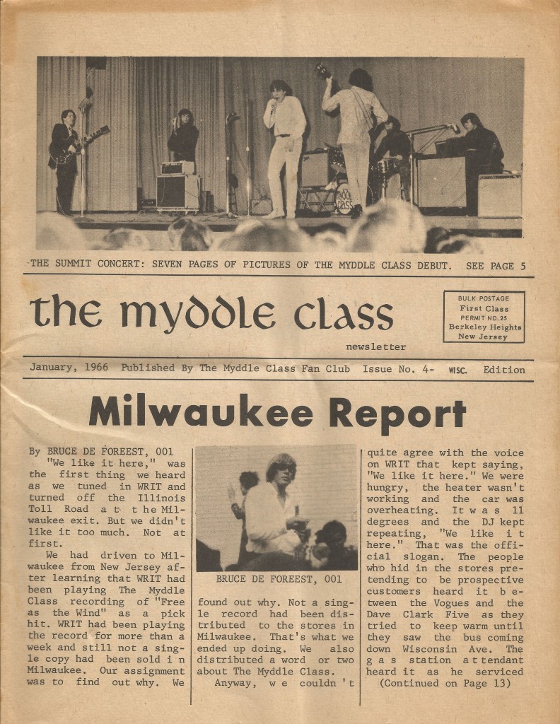 Myddle Class Newsletter Issue 4, front cover