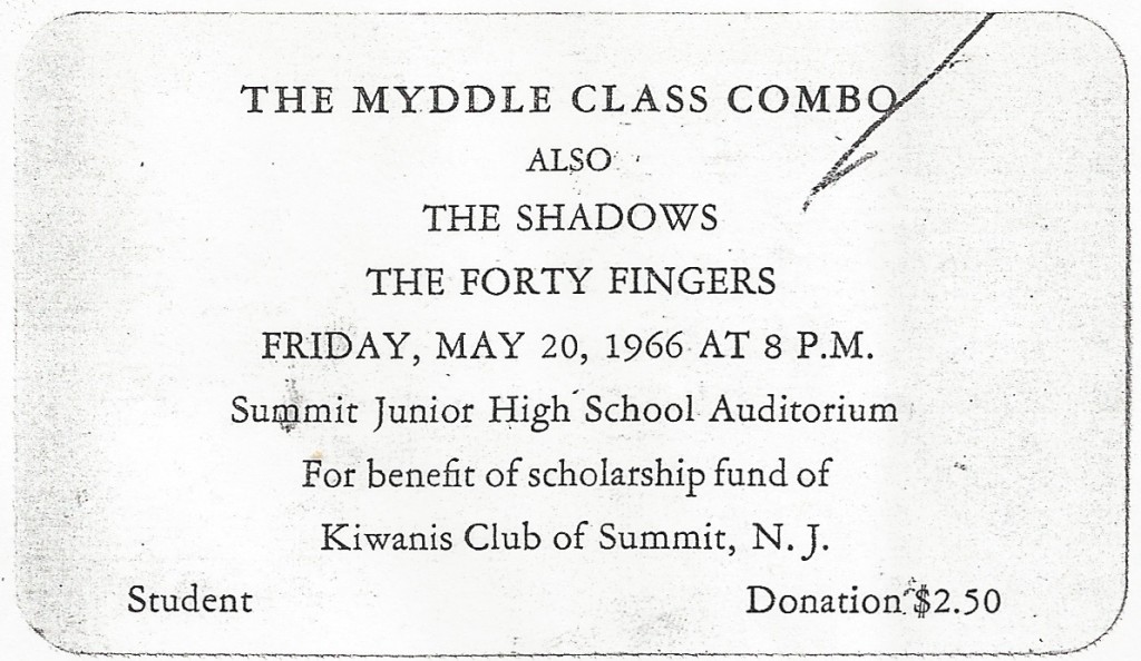 Myddle Class, Shadows & Forty Fingers, May 20, 1966 Summit Junior High