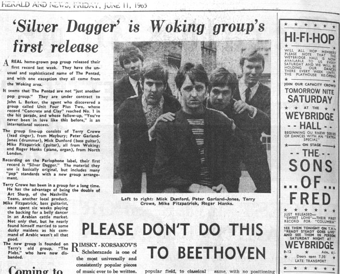 Pentad Woking Herald 1965 June 11