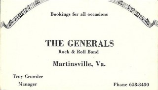 The Generals Business Card