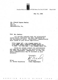 Gene Rumley BMI letter