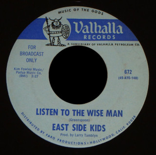 East Side Kids Valhalla 45 Listen to the Wise Man