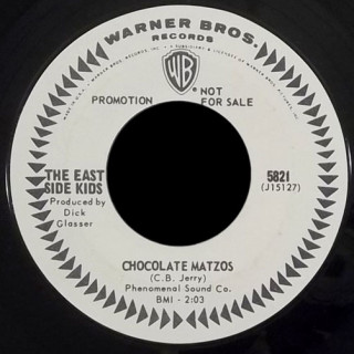 East Side Kids Warner Bros 45 Chocolate Matzos