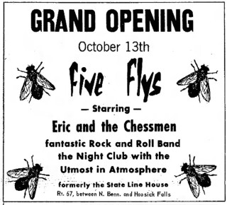 Eric and the Chessmen Five Flys Club, Bennington, October 1966