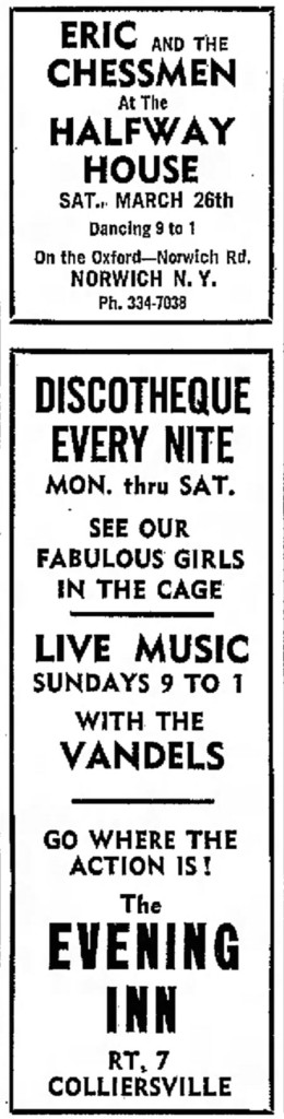 Eric and the Chessmen at the Halfway House, Norwich, March 1966