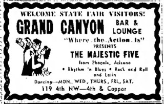The Majestic Five in Albuquerque, September 1965