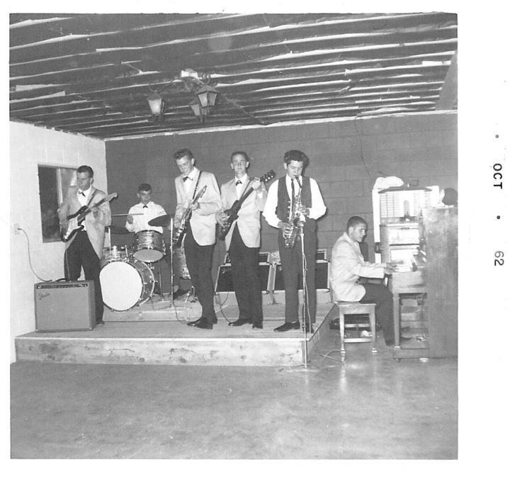 Early lineup of the King Pins, 1962. Photo courtesy of Lily Maase.