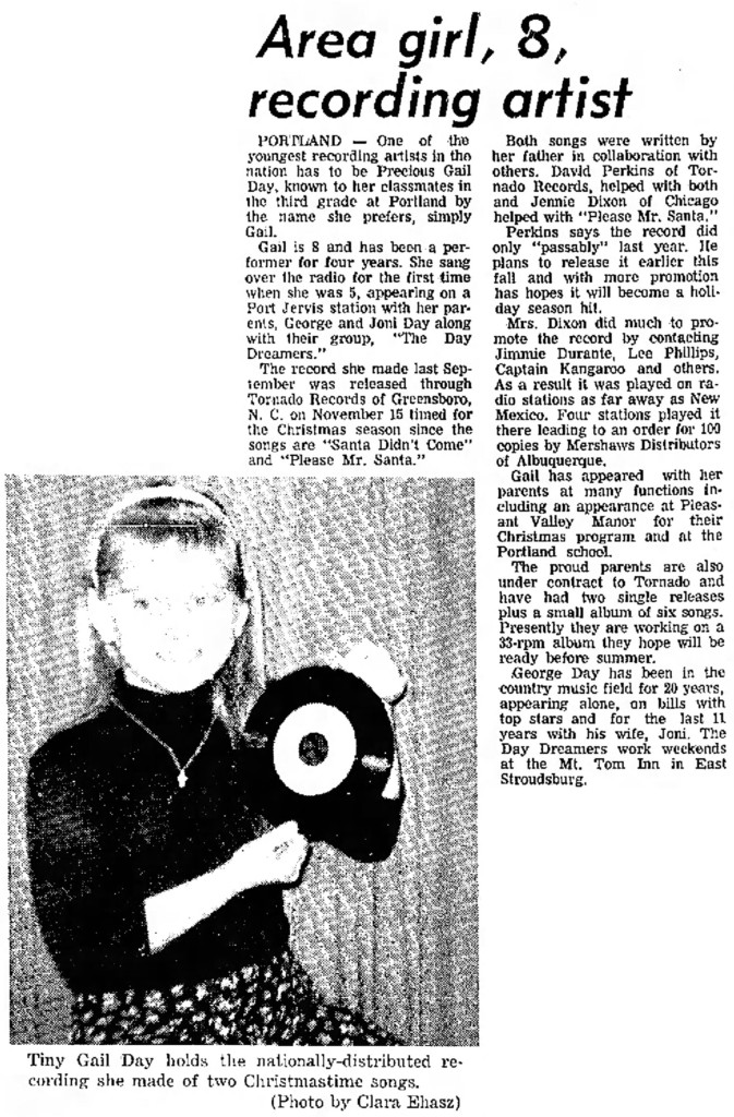 Profile of Tornado Records artist Gail Day, Feb. 2, 1967