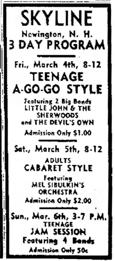 The Devil's Own with Little John and the Sherwoods, March 4, 1966