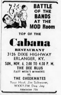 The Dee Blues and the Checkmates at the Mod Room, November 6, 1966