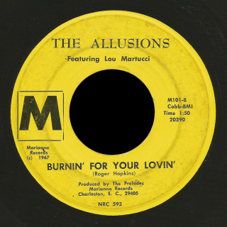 Allusions featuring Lou Martucci Marianna 45 Burnin' For Your Lovin'