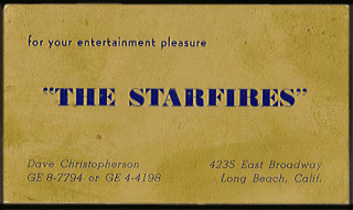 Starfires Long Beach business card