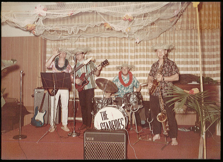 The Starfires of Long Beach, from left: John Cameron, Pete Wilson, Dave Christopherson and Al (surname?) on sax