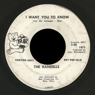 Kandells Bear 45 I Want You To Know