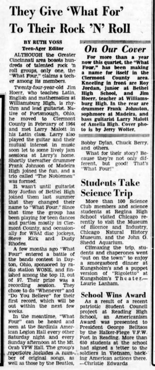 What Four Cincinnati Enquirer. April 2, 1966